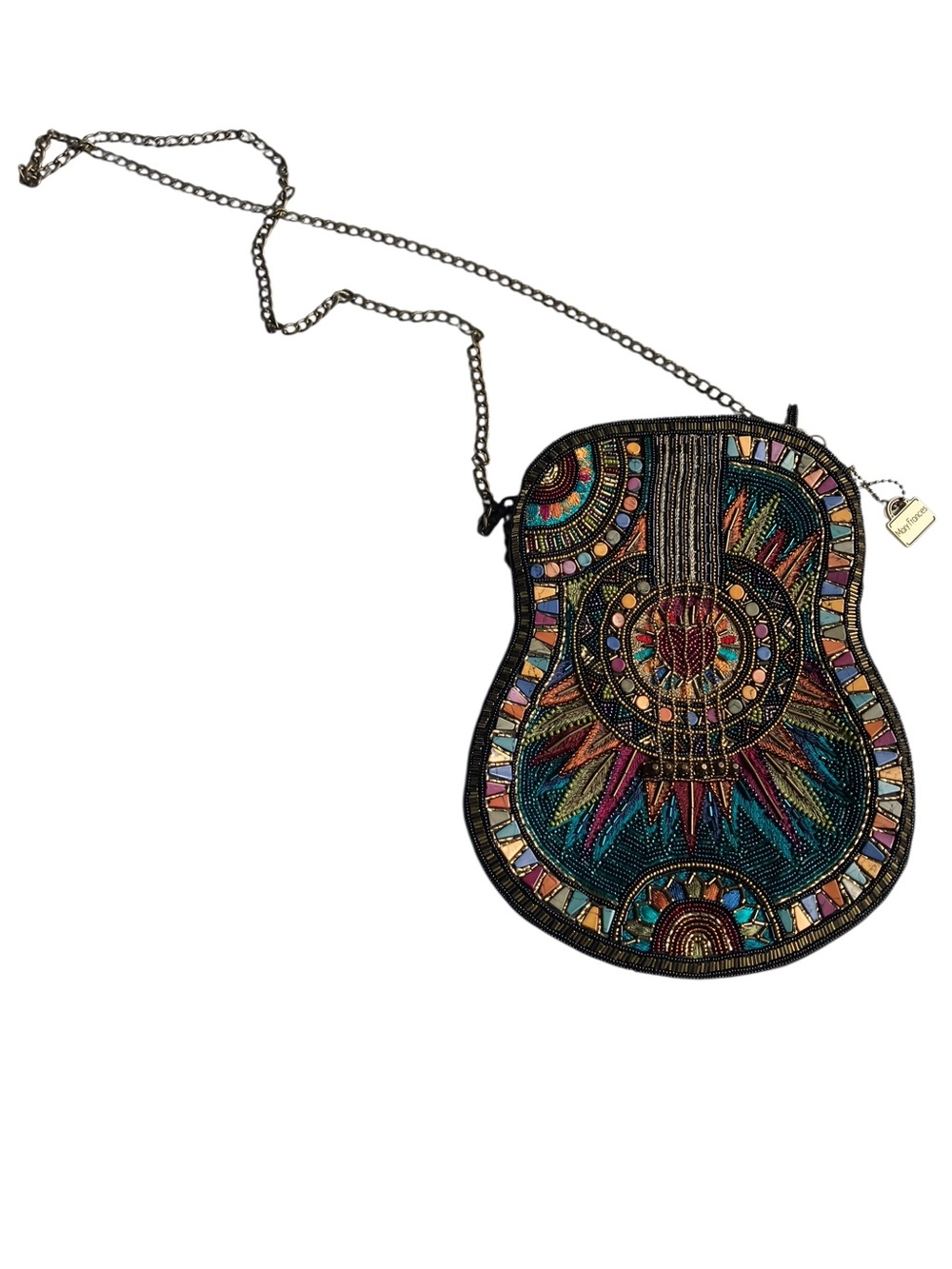 Mary Frances Handmade Beaded Guitar Purse - Picture 2 of 7